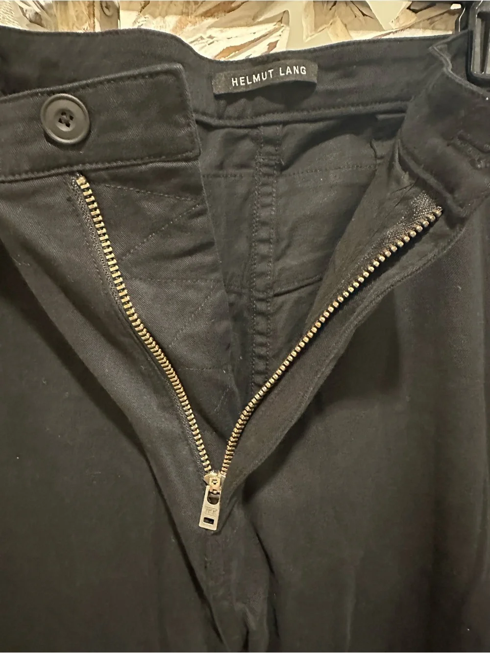 Helmut Lang Black Slim Chinos